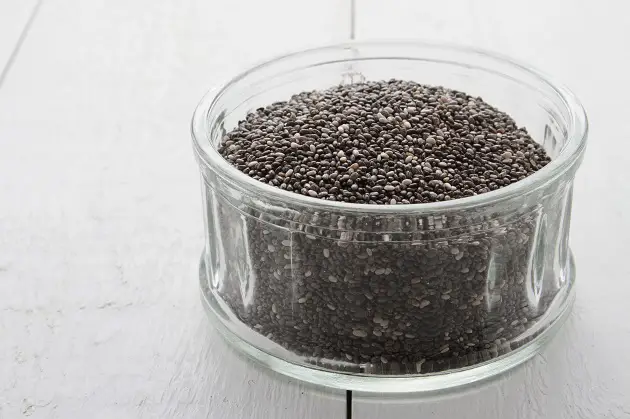 Chia Seeds In Dish