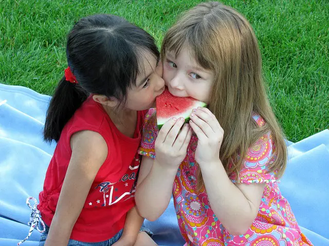 Kids love watermelon