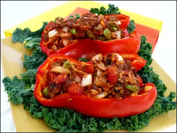 SUPER VEGGIE-STUFFED PEPPERS SUPER VEGGIE-STUFFED PEPPERS