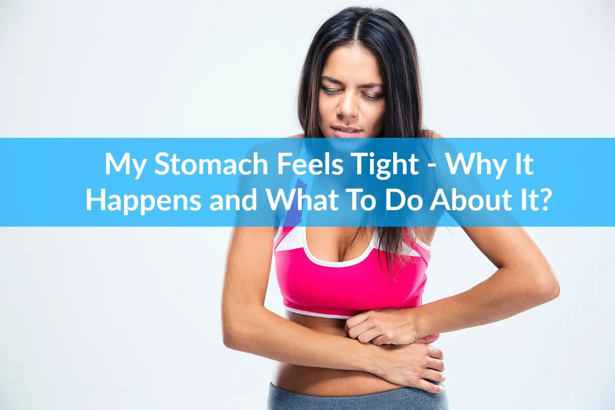 woman with stomach pain