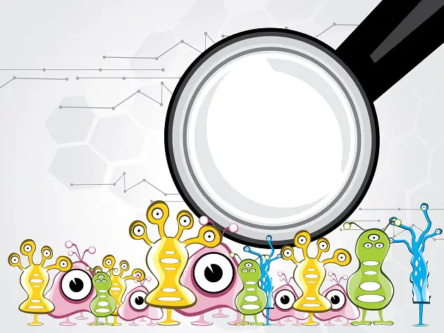 Background With Colorful Germs