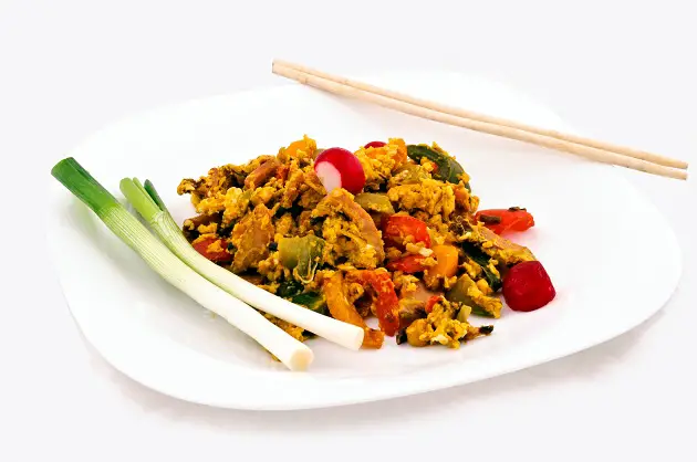 Stir Fried Ggs And Vegetables