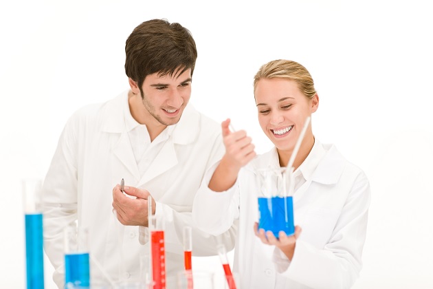 Scientists in laboratory