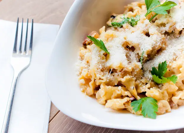 Pasta with parmesan