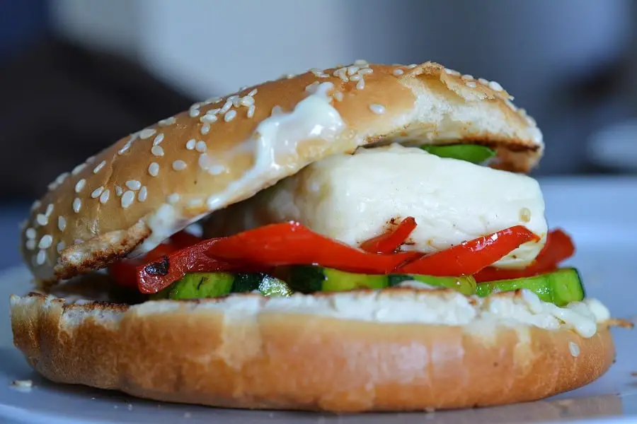 Haloumi in burger