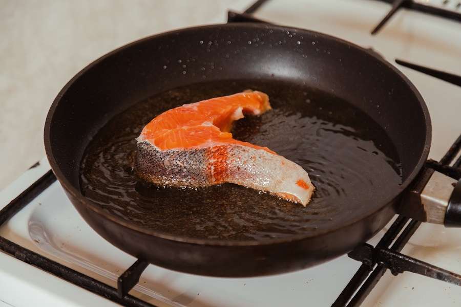 cooking salmon