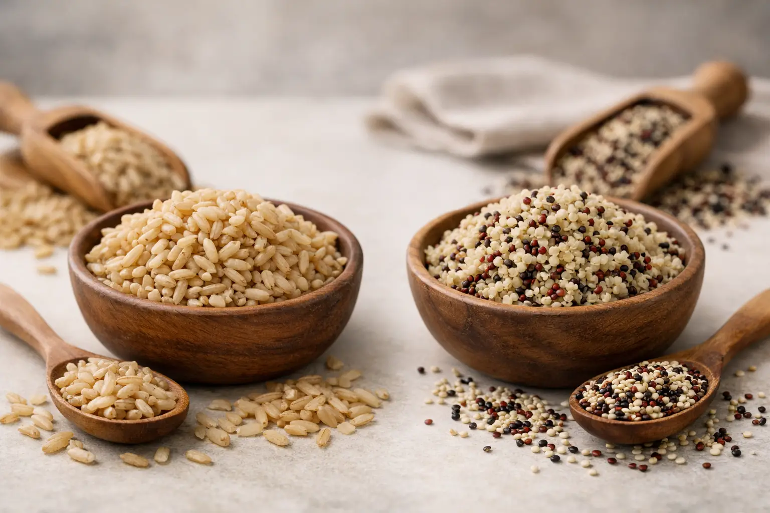 Brown Rice vs Quinoa Nutrition Compared